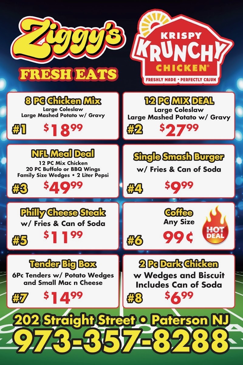 Ziggy’s Fresh Eats Menu - Image 3